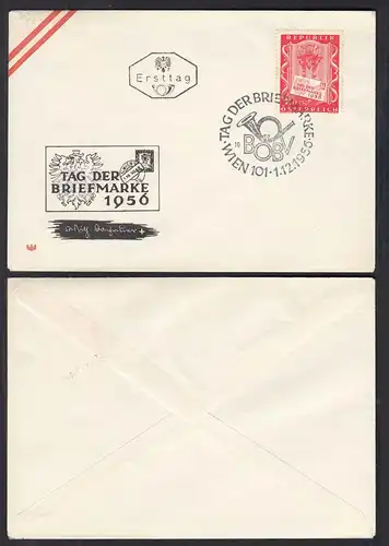 Österreich - Austria 1.12.1956 Mi. 1029 auf FDC   (30356