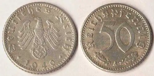 Jäger 372 - Deutsches Reich 50 Reichspfennig 1940 A   (8275