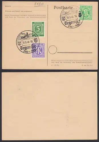 1200 Jahre Tegernsee 746 - 1946 Sonderstempel   (30463