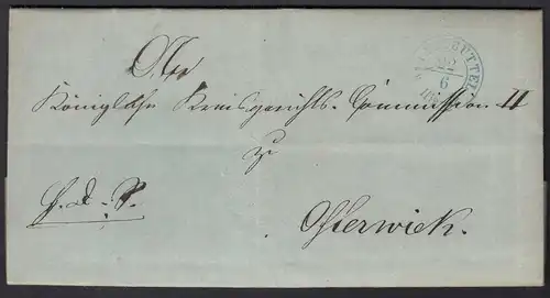 Preussen Brief WOLFENBÜTTEL R2b 1861 mit Inhalt   (25604