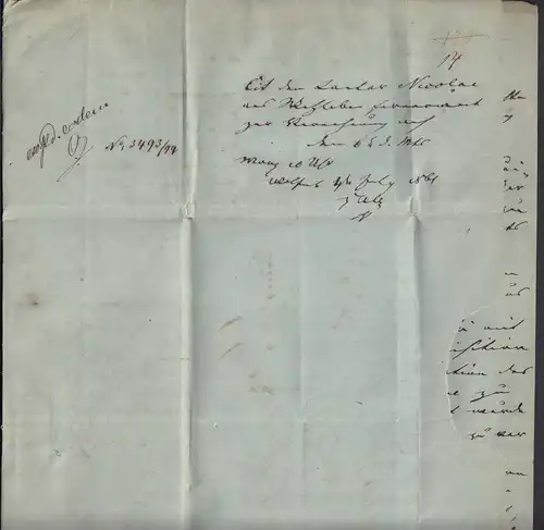 Preussen Brief WOLFENBÜTTEL R2b 1861 mit Inhalt   (25604