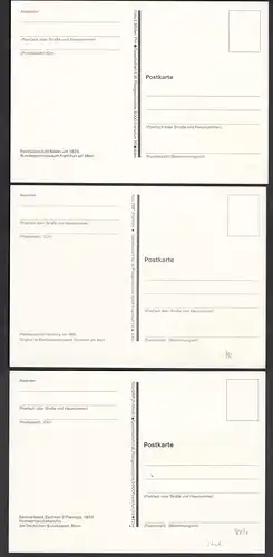 3 Stück verschiedene BRD Bund Mi.Nr. 948+980/81 Maximumkarte 1977/78    (25972