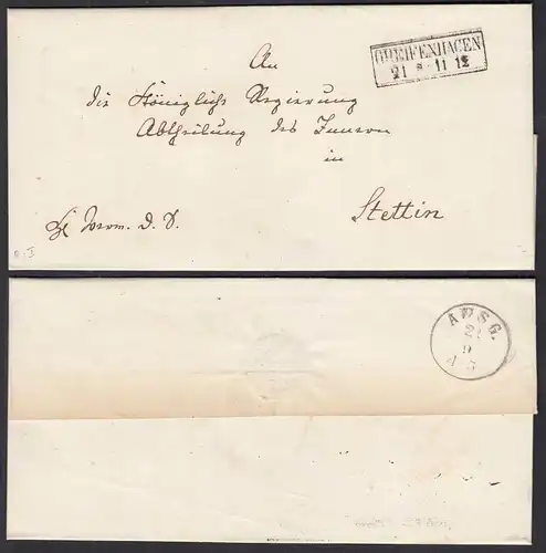Vorphila Umschlag GREIFENHAGEN E2 nach Stettin      (30641