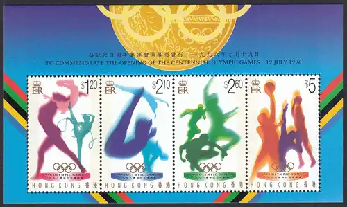 Hong Kong - Hongkong 1996 Block 39 ** Olympische Sommerspiele Atlanta   (30718