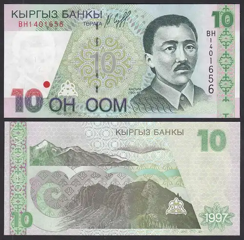 Kirgistan - Kirgisistan - Kyrgyzstan 10 Som 1997 Pick 14 UNC (1)    (30857