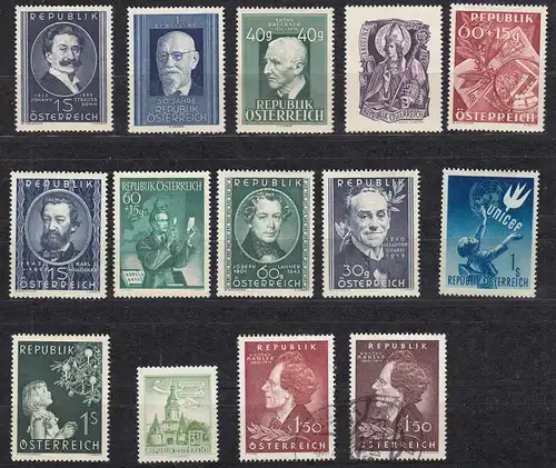 Österreich Austria Briefmarken Lot meist ungebraucht ca. 50er Jahre  (24677