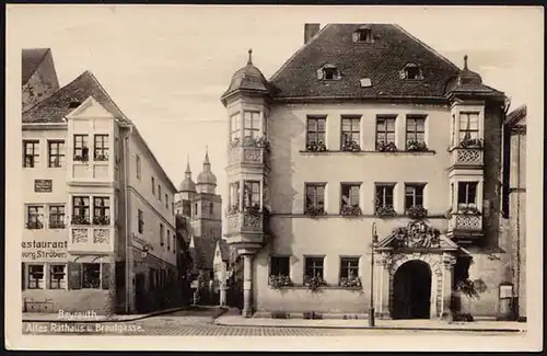 AK Bayreuth Altes Gasthaus Brautgasse ansehen    (8528