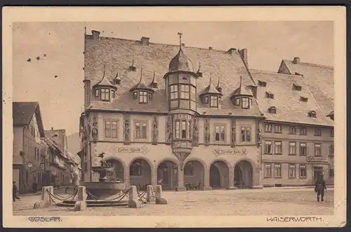 AK Goslar Kaiserworth Theodor Rode 1917 Feldpost    (24482