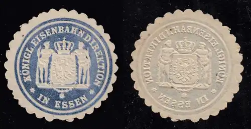 Siegelmarke Dienstmarke Vignette Briefsiegelmarke ESSEN Eisenbahn      (30987