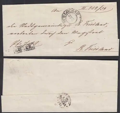 SCHLOCHAU R2 Pommern Umschlag nach Friedland mit Briefträger Stempel   (30990