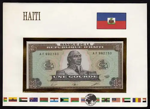 Haiti 1 Gourde Banknotenbrief der Welt UNC   (15508