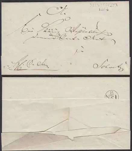 Schlesien ca.1825 alter Umschlag NIEWIESCZYN L2    (30998