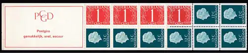 Niederlande - NEDERLAND Markenheftchen 8y - NL 8aF  ** mit Zählbalken  (31163