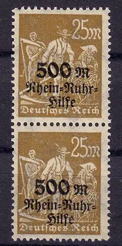 Deutsches Reich DR Infla Mi. 259 XII ** R v.Rhein oben abgeschliffen Mi.65.00 €