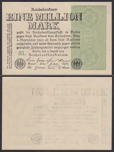 Ro 101a - 1 Million Mark 1923 Pick 102a UNC (1) FZ: RL   (25691