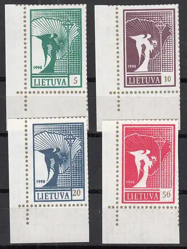 Litauen - Lithuania 1990 Mi 461-64 ** MNH Freimarken Friedensengel ER    (31251