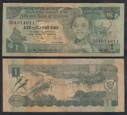 Äthiopien - Ethiopia 1 Birr (1991) Banknote Pick 41a VG (5) sig.3  (31270
