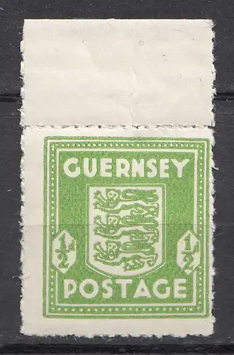 Deutsche Besetzung 2. WK Guernsey 1/2 P. Mi.1 postfrisch MNH WW2 OR   (31337