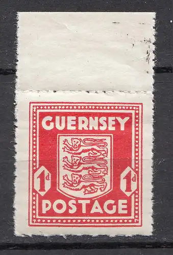 Deutsche Besetzung 2. WK Guernsey 1 P. Mi. 2 postfrisch MNH WW2 OR   (31338