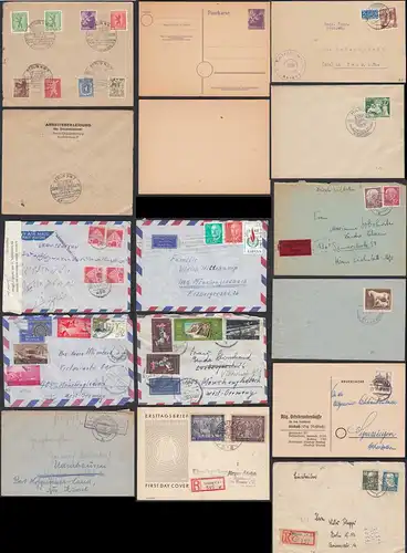 Briefe/Karten schönes Lot Hauptsächlich Deutschland div. Gebiete   (26618