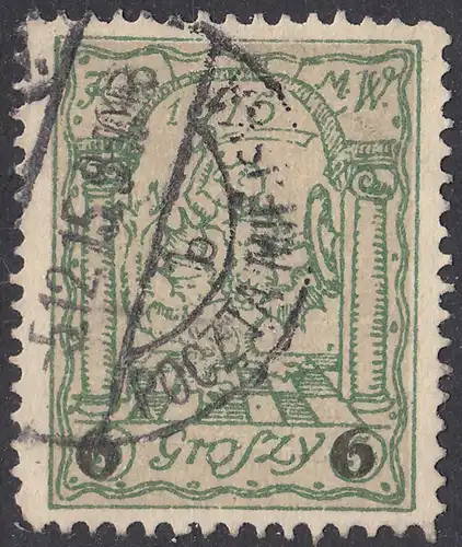Deutsche Post in Polen Stadtpost 6 Gr.auf 5 Gr.   (26232