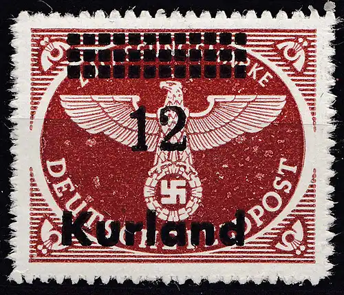 Deutsche Besetzung Kurland 1945 Michel Nr. 4 ** MNH siehe Foto   (31349
