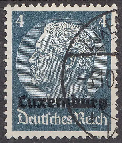 Deutsche Besetzung Luxemburg 1940 Mi. 2 - 4 Pfennig gestempelt used   (70046