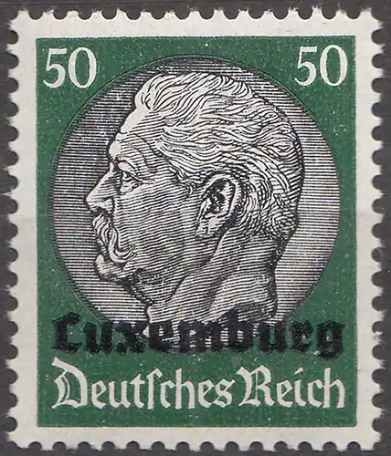 Deutsche Besetzung Luxemburg 50 Pfennig 1940 Mi. 13 ** MNH   (70057