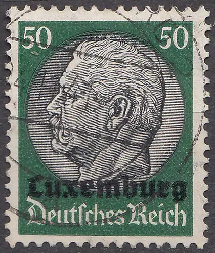 Deutsche Besetzung Luxemburg 50 Pfennig 1940 Mi. 13 gestempelt used   (70058