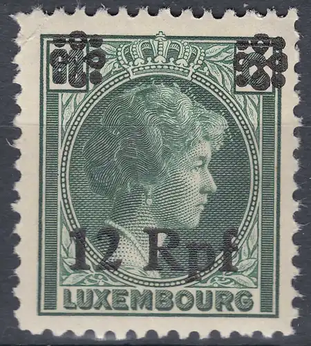 Deutsche Besetzung Luxemburg 12 Rpf. Auf 60 C. 1940 Mi. 23 ** MNH     (70067