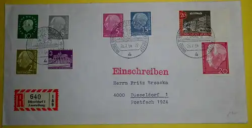 DEüsseldorf E-Brief 1964 mit SST bitte ansehen   (85022