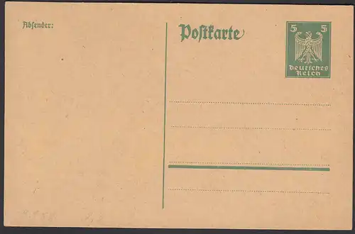 Deutsches Reich Postkarte-Ganzsache P156 ungebraucht 1924  (25786