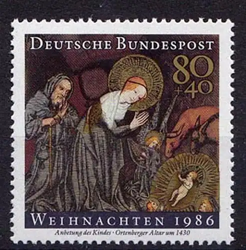 Germany BRD 1986 Mi 1303 ** MNH Altarbild um 1430 - Altarpiece around 1430