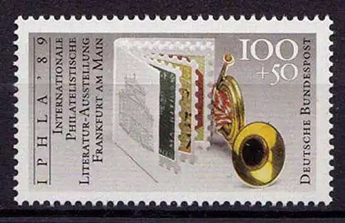 Germany BRD 1989 Mi 1415 ** MNH Historische Briefmarken Posthorn - (70100