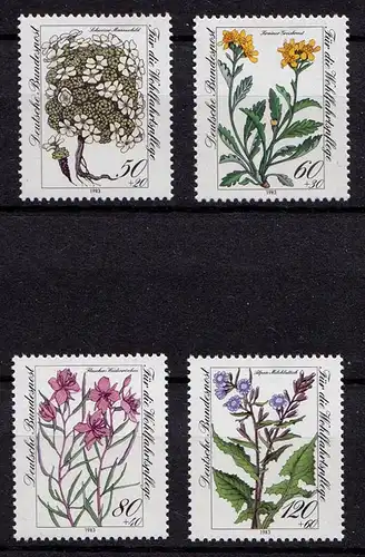 Germany BRD 1983 Mi 1188-91 ** MNH Gefährdete Alpenblumen -   (70120