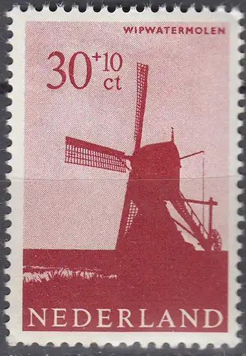 Niederlande – Nethelands 1963 Mi 798  ** MNH 30 Cent Wassermühle - Water mill