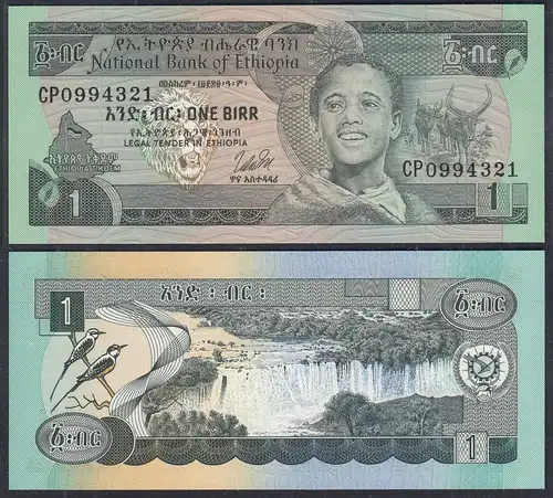 Äthiopien - Ethiopia 1 Birr (1976) Banknote Pick 30b UNC (1) sig.2    (31282