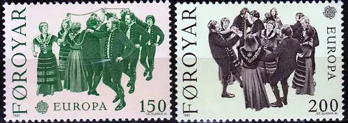 Färöer – Faroe Islands 1981 Mi. 63-64 ** EUROPA CEPT Folklore –   (70165