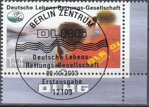 Germany BRD Mi.2367 ESST Vollstempel Deutsche Lebensrettungsgesellschaft  (70203