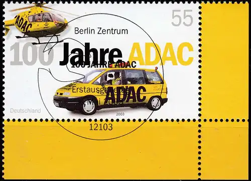 Germany BRD Mi. 2340 ESST Vollstempel 100 Jahre Jahre ADAC 55 CENT 2003   (70215