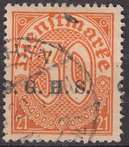 Oberschlesien - Upper Silesia Mi. D5 overprint 30 Pfennig gebraucht used 1920