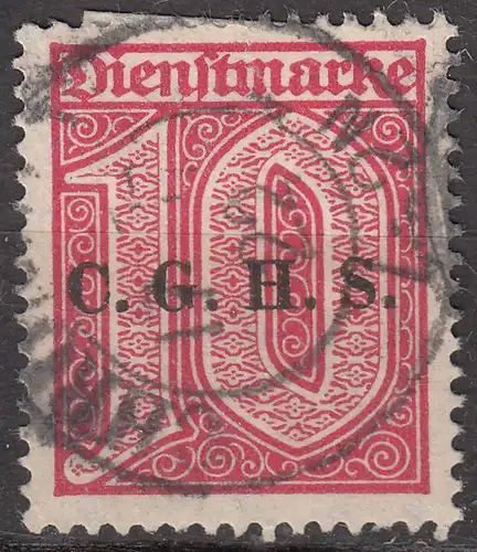 Oberschlesien - Upper Silesia Mi. D9 overprint 10 Pfennig gebraucht used 1920