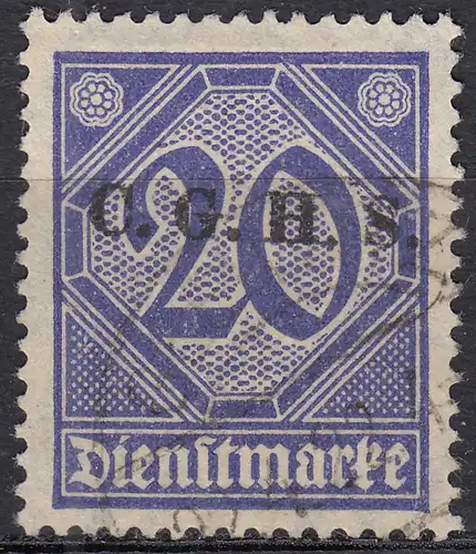 Oberschlesien - Upper Silesia Mi. D11 overprint 20 Pfennig gebraucht used 1920