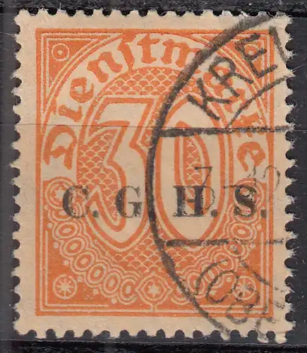  Oberschlesien - Upper Silesia Mi. D12 overprint 20 Pfennig gebraucht used 1920