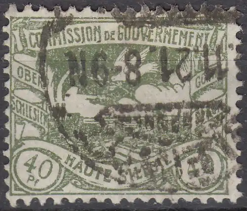  Oberschlesien - Upper Silesia Mi. 21 - 40 Pfennig gebraucht used 1920   (70245