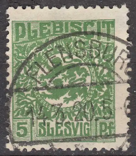 Abstimmungsgebiete Schleswig-Slesvig Mi.2 – 5 Pfg. gebraucht used 1920   (70250