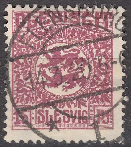 Abstimmungsgebiete Schleswig-Slesvig Mi.5 – 15 Pfg. gestempelt used 1920  (70258