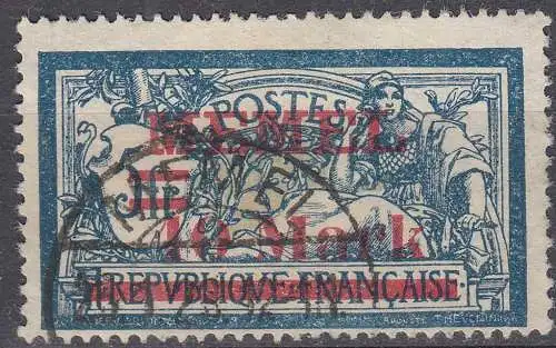 Memel 1920 Mi.32 Freimarke Frankreich Aufdruck 10 Mark auf 5 Fr.gestempelt used