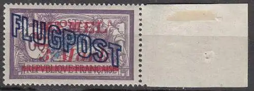 Memel 1921 Mi.45 Freimarke Frankreich Aufdruck 3 Mark auf 60 C. postfrisch MNH