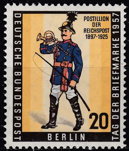 Germany Berlin 1957 Mi. 176 Postillion um 1897-1925 postfrisch MNH   (70416